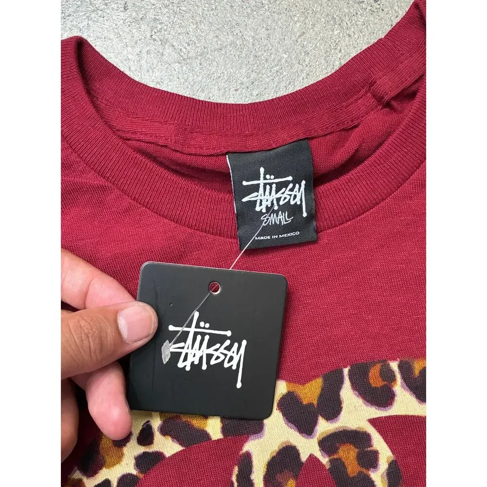 Stussy Get Ready Rock Steady Burgundy Small